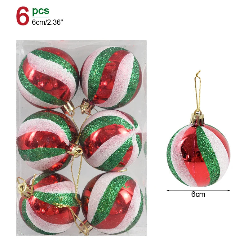 Christmas Ornament Set – Decorative Tree Balls for Holiday & New Year