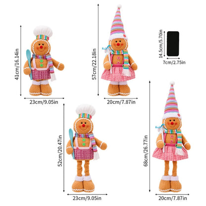 Retractable Gingerbread Man Decorative Legs – 1 or 2 pcs (52cm / 68cm)