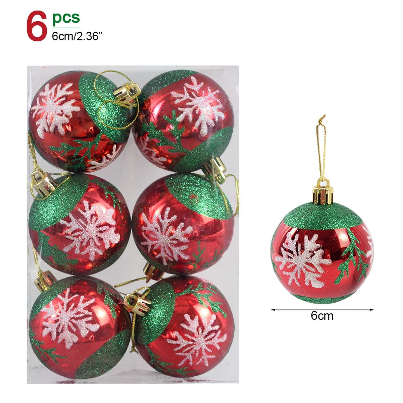 Christmas Ornament Set – Decorative Tree Balls for Holiday & New Year