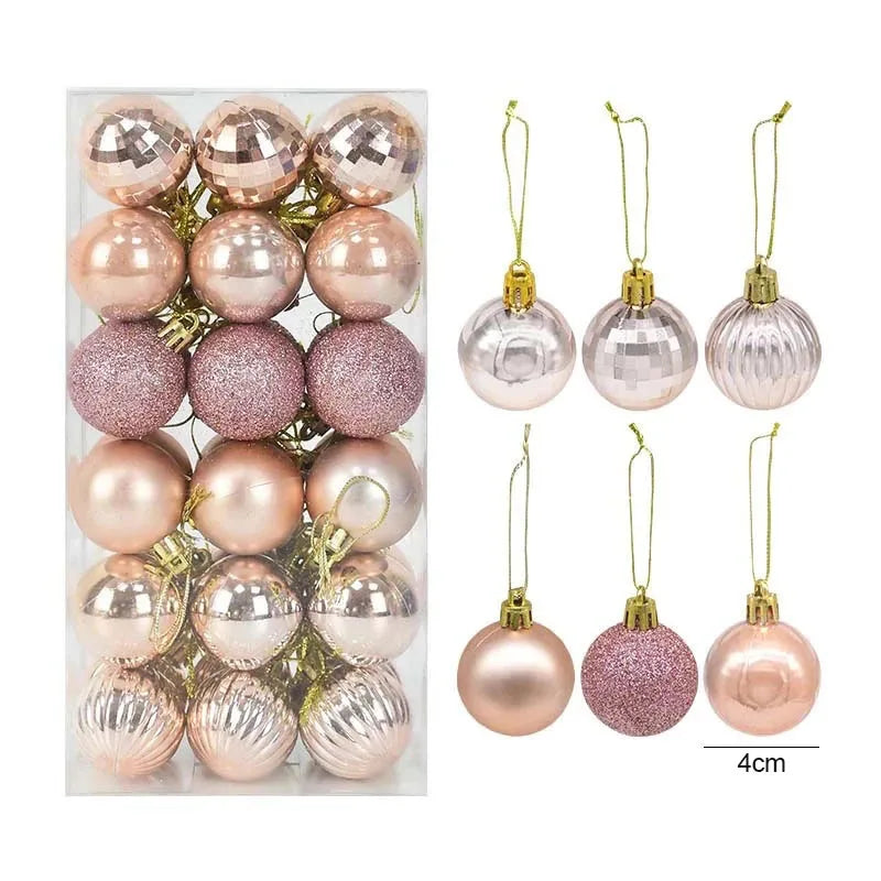 Christmas Ornament Set – Decorative Tree Balls for Holiday & New Year