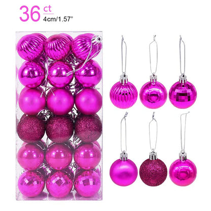 Christmas Ornament Set – Decorative Tree Balls for Holiday & New Year
