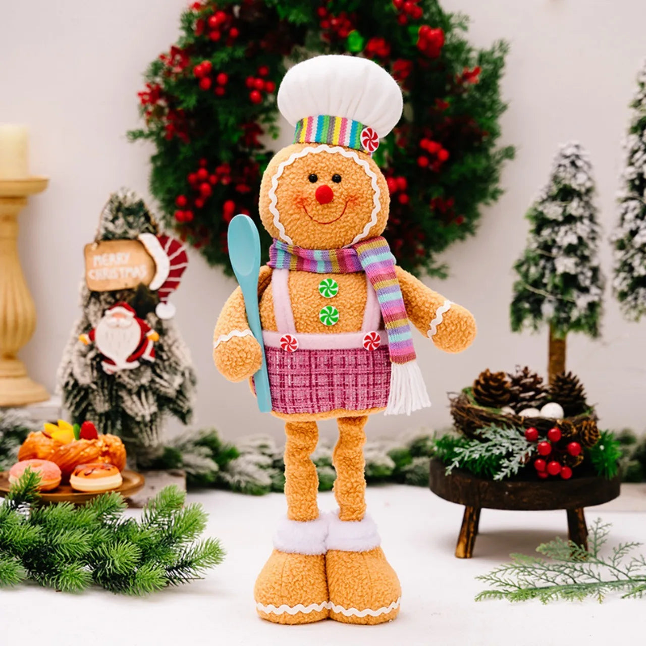 Retractable Gingerbread Man Decorative Legs – 1 or 2 pcs (52cm / 68cm)