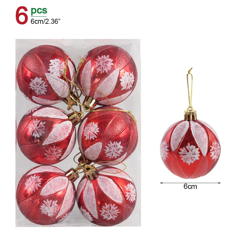 Christmas Ornament Set – Decorative Tree Balls for Holiday & New Year