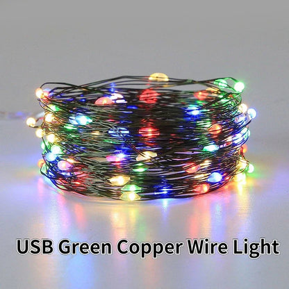 Christmas Fairy Lights with Remote – LED Copper Wire Garland for Indoor & Outdoor Décor