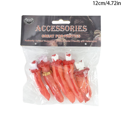 2025 Halloween Fake Human Arm Plastic Hands Foot Bloody Dead Body Parts Outdoor Haunted House Scary Props Halloween Decorations