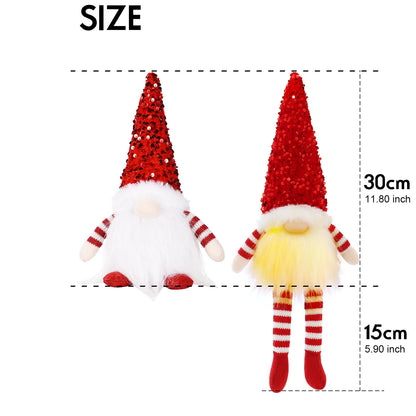 Christmas Gnome Decorative Doll with LED Light