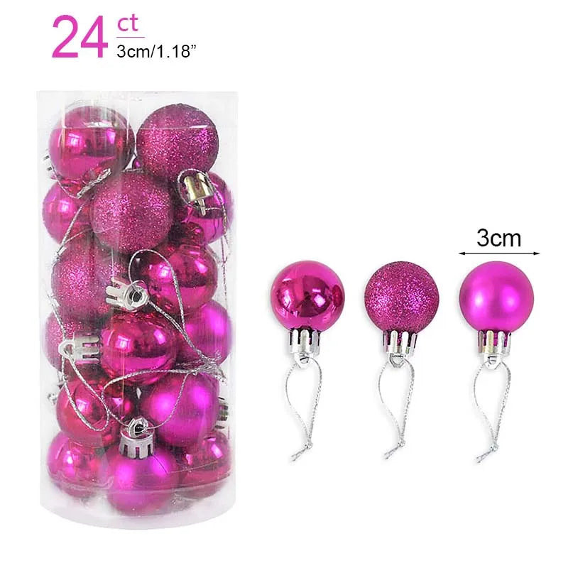 Christmas Ornament Set – Decorative Tree Balls for Holiday & New Year