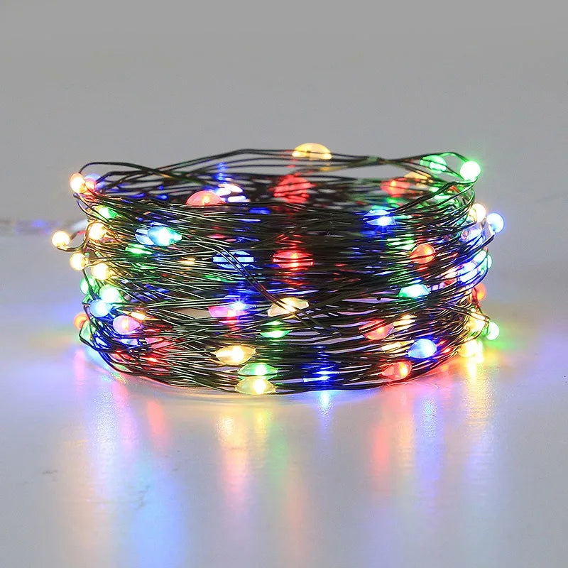 Christmas Fairy Lights with Remote – LED Copper Wire Garland for Indoor & Outdoor Décor
