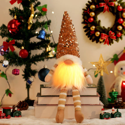 Christmas Gnome Decorative Doll with LED Light