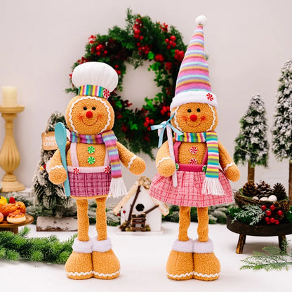 Retractable Gingerbread Man Decorative Legs – 1 or 2 pcs (52cm / 68cm)