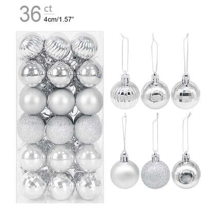 Christmas Ornament Set – Decorative Tree Balls for Holiday & New Year