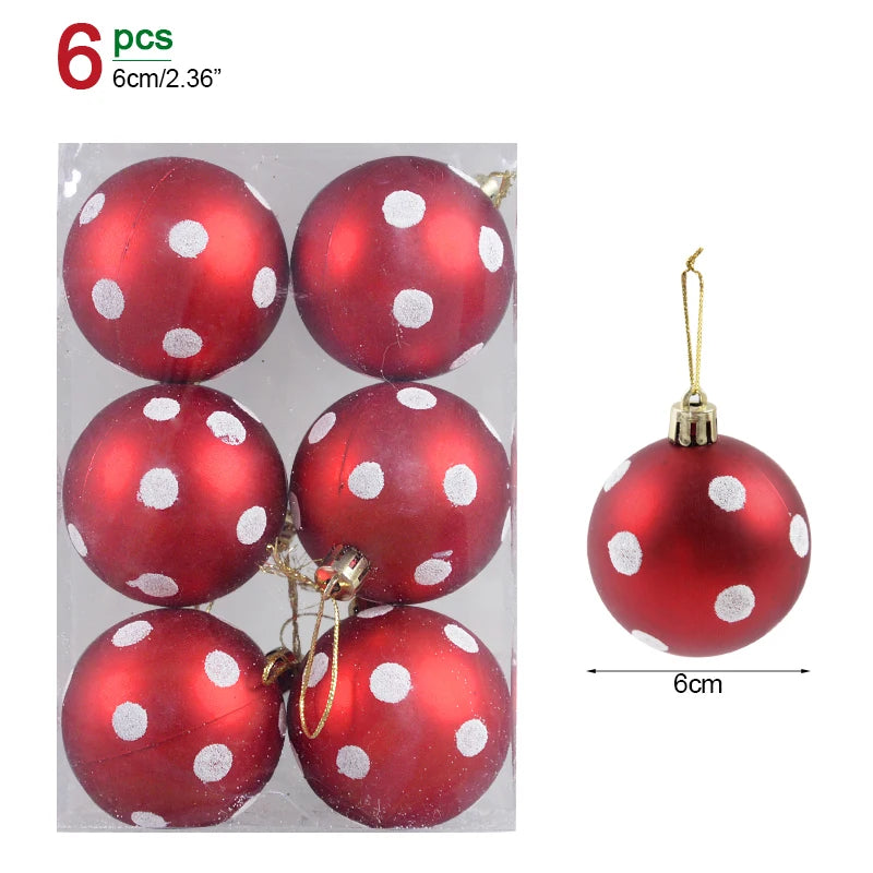 Christmas Ornament Set – Decorative Tree Balls for Holiday & New Year