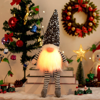 Christmas Gnome Decorative Doll with LED Light