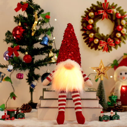 Christmas Gnome Decorative Doll with LED Light