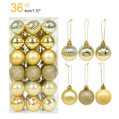 Christmas Ornament Set – Decorative Tree Balls for Holiday & New Year