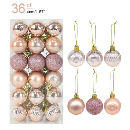 Christmas Ornament Set – Decorative Tree Balls for Holiday & New Year