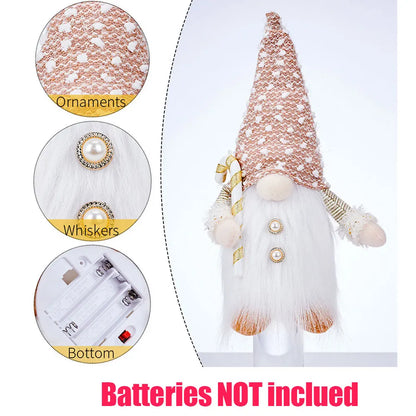 Christmas Gnome Decorative Doll with LED Light