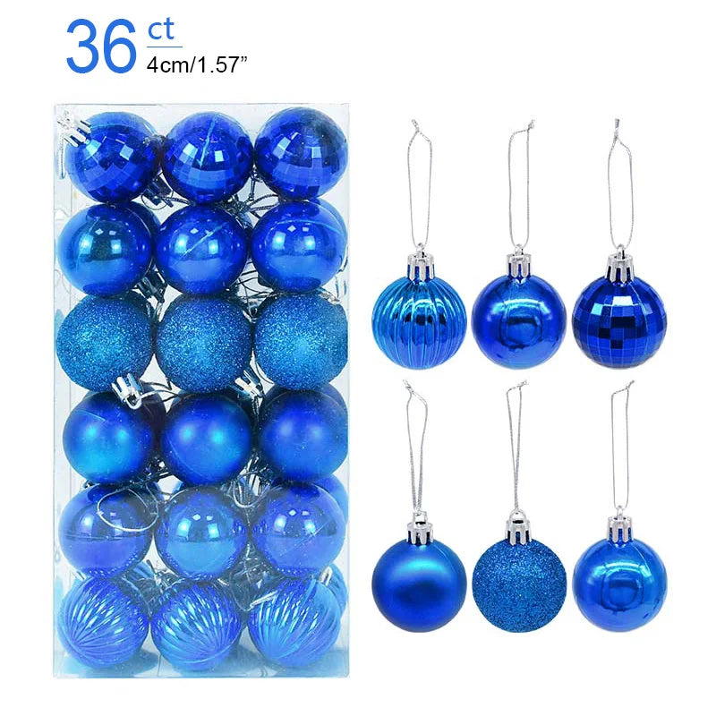 Christmas Ornament Set – Decorative Tree Balls for Holiday & New Year