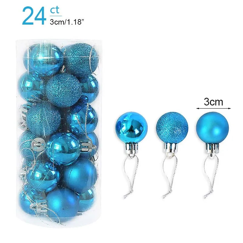 Christmas Ornament Set – Decorative Tree Balls for Holiday & New Year
