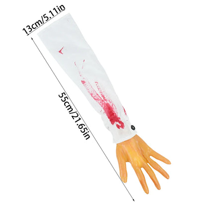 2025 Halloween Fake Human Arm Plastic Hands Foot Bloody Dead Body Parts Outdoor Haunted House Scary Props Halloween Decorations