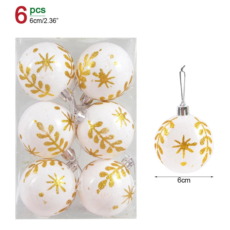 Christmas Ornament Set – Decorative Tree Balls for Holiday & New Year