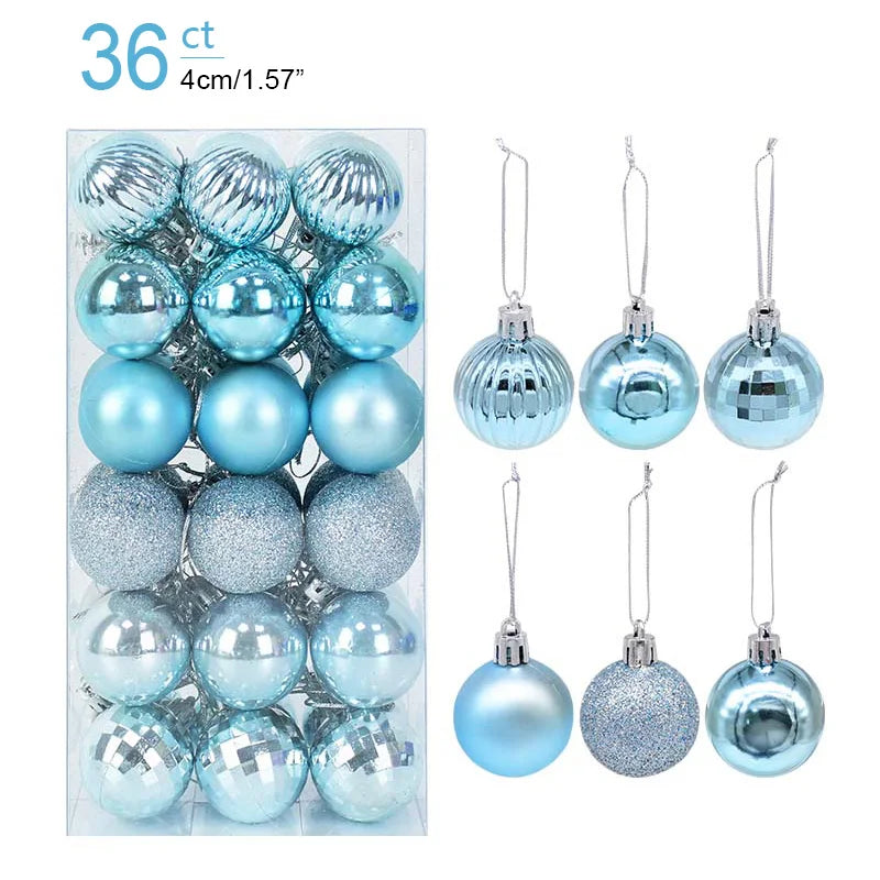 Christmas Ornament Set – Decorative Tree Balls for Holiday & New Year