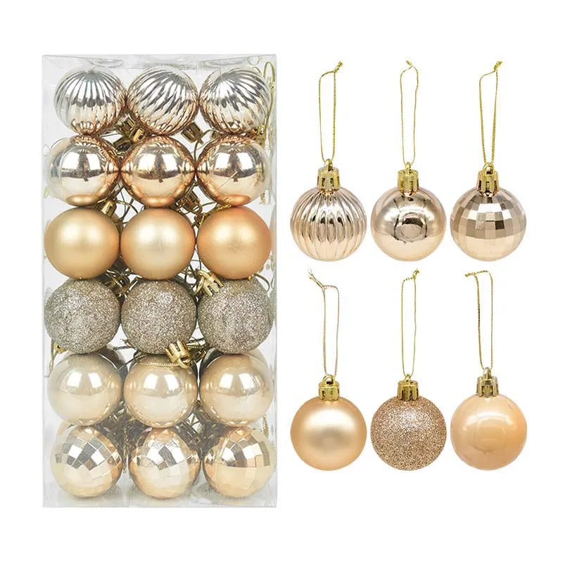 Christmas Ornament Set – Decorative Tree Balls for Holiday & New Year